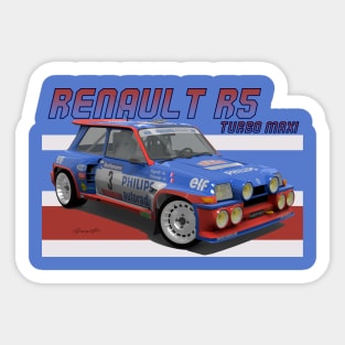 Renault R5 Turbo MAXI Sticker